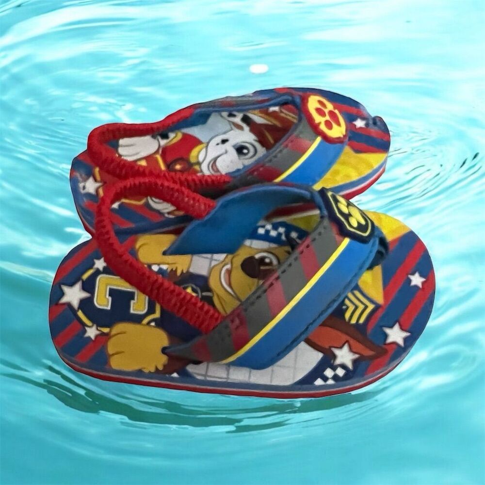 Paw Patrol Toddler Boys Light-Up Flip Flop Sandals Marshall Chase